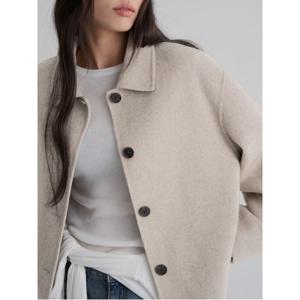 핸드메이드 숏 코트  베이지