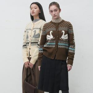 [혜임님 착용] 스완 노르딕 니트 가디건 [3COL] / WBE4L04551