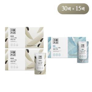 [푸드온다X이지테이블] 곡물도감 서리태 가득 콩물두유 시그니쳐 2박스 + 식이섬유 가득 비움 1박스