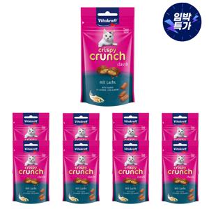 [개당990원][유통기한26년2월] 비타 고양이 간식 크리스피크런치 연어 60g