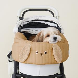 펫본 뽀글이강아지 유모차가드 BROWN
