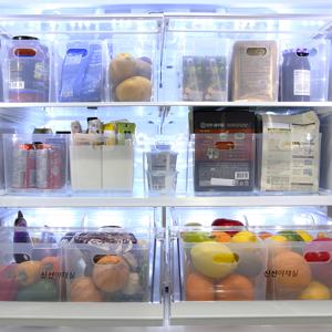 하프트레이 대 5개+소 5개  냉장고정리  팬트리수납