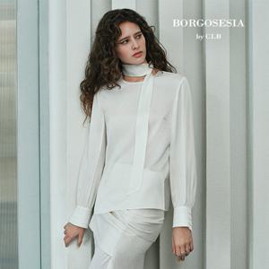 25SS 실크 타이 블라우스