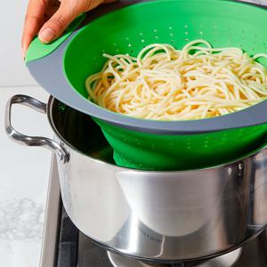 굿그립 접이식 실리콘 채반 - 그린