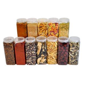 냉동실 수납 정리 세트 A 사각 1호 12개 + 세척솔 + 네임택