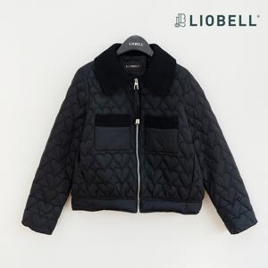 [최초가187,000]니트배색카라 패딩점퍼 (블랙)