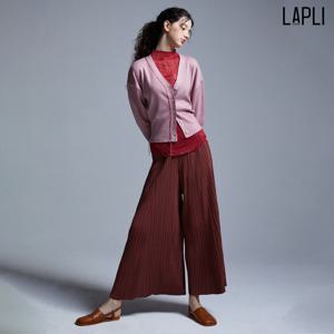 [최초가 129000원] 사선 와이드 롱 플리츠 팬츠_LPPTF024002