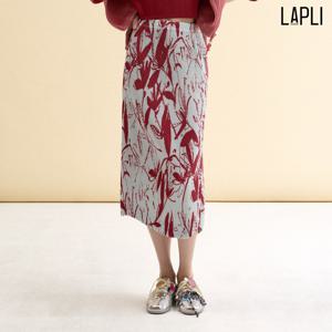 [최초가 139000원] 플라워 드로킹 언발란스 스커트_LPSKF025004