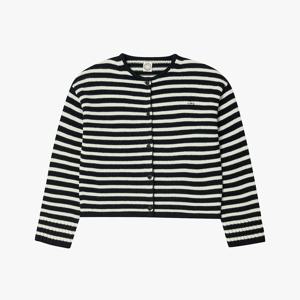 [최초가 249,000] 울캐시미어 스트라이프 가디건 블랙 IFDCD00201