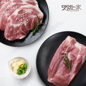 안심한돈] 국내산 한돈 목살+앞다리살 600g (300g+300g/냉장)