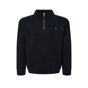 남성 [[24FW]] WHTS4D433N2 [스테디셀러] 네이비 짜임 면 긴팔반집업티셔츠