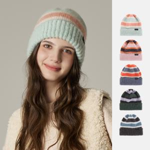 울 혼방 스트라이프 비니 카드라 (5 colors)