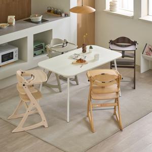 스쿠스쿠GL 원목 하이체어_컬러선택+전용쿠션 유아 식탁의자 이유식의자