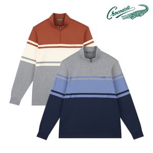 한기장 패턴 반집업 티셔츠 CDAA9TS4454