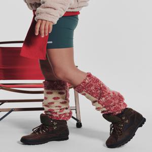 MNS Fluffy Track Knee Socks_Red
