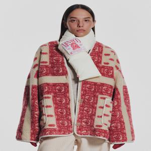 MNS Fluffy Track Jacket_Red