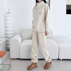 [179st] GPP ST888W 여자 빅사이즈 소프트 후리스 트레이닝세트 플리스 조거 셋업(기모안감)