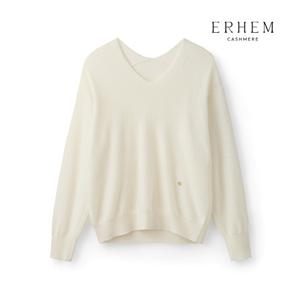 에르헴 25FW 캐시미어 100 브이넥 루즈핏 풀오버 1종