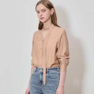 (LIST)] 러블리 타이 브이넥 블라우스 (택가격: 148000원)