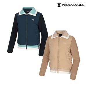 여성 CO 와글 스웨터 하이브리드 다운자켓 골프 패딩 L WWW24553