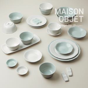 윤도자기 청아 순백 도자기 4인 홈세트 27P