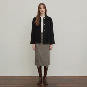 [최초가:215,000원] 체크 H 라인 스커트 A244PWS902