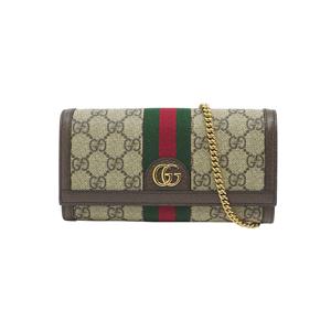 25FW  오피디아 체인 월렛 베이지 다크 브라운 772309 96IWG 8745