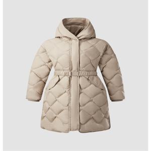 [코오롱스포츠] 여성 경량 벨티드 롱 다운 TVJDW24512BEI