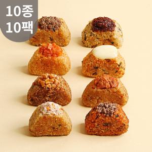다신샵 오늘은현미주먹밥 10종 10팩 / 저당 식단주먹밥