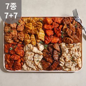 닭신 오븐구이 쫄깃 닭안심살 7종 7+7팩