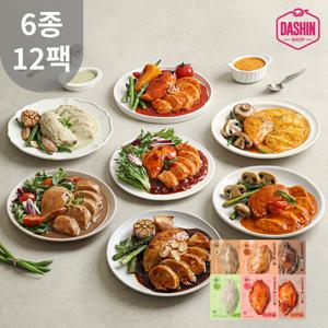 닭신 소스 닭가슴살 스팀통살 6종 12팩