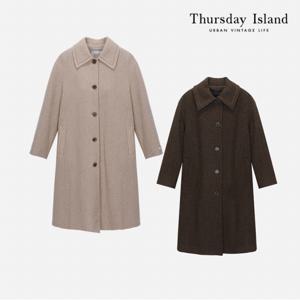 [정상가-579000원][Thursday Island] 핸드메이드 싱글 코트(T228MCT533W)