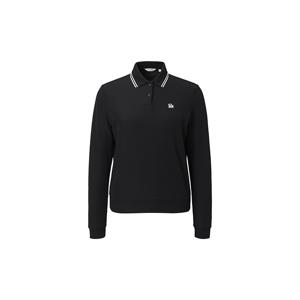 [비노출] 챌린저 여성 에센셜 배색 립 긴팔 카라 티셔츠 CHE1WLT1953BK (ON)