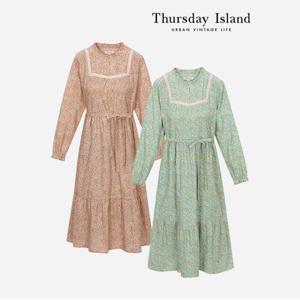 [Thursday Island] 잔꽃 코듀로이 롱 원피스(T238MOP636W)