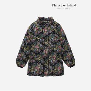 [Thursday Island] 플라워자카드 다운 점퍼(T238MDJ633W)