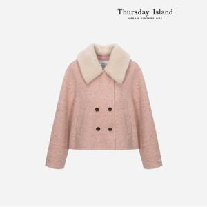 [정상가-479000원][Thursday Island] 덤블 카라 탈부착 숏코트(T238MCT235W)