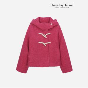 [정상가-499000원][Thursday Island] 언밸런스 후드 숏 코트(T238MCT258W)