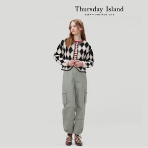 [정상가-379000원][Thursday Island] 다이아몬드 라운드넥 가디건(T232MCD302W)