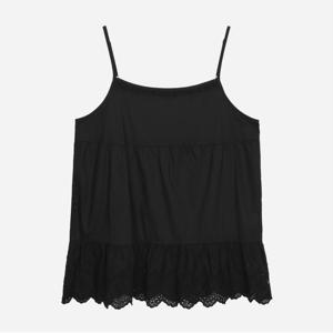 펀칭 레이스 레이어드 블라우스_T256MBL144W