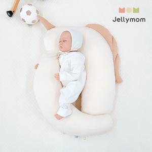 옆으로베개 옆잠베개 신생아 두상베개+방수패드M60x100