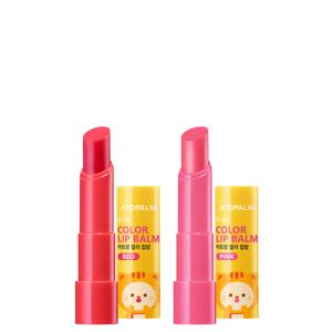 아토팜 키즈 컬러 립밤 레드 3.3g+핑크 3.3g