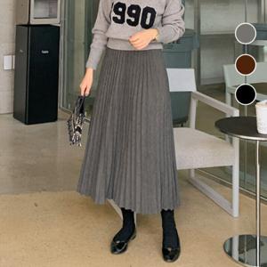 [브리치]  / 보들 플리츠 스커트 (3color)