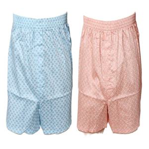 물고기 프린트 면 남성 트렁크 2장세트 TP8951