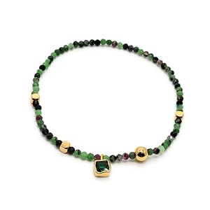 슬림 원석 루비 조이사이트 팔찌 BZ499