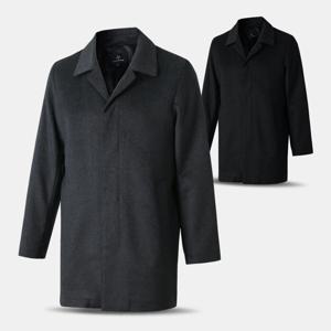 남성 울 무지 신사 정장 반코트 자켓 YCT01 중년 겨울