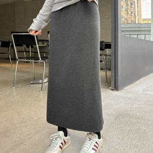 [브리치]  / 밍크 기모 니트 스커트 (4color)