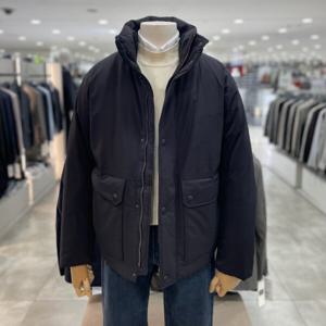 인퀼팅 푸퍼 덕다운 숏패딩_ABE4JP1104_BK_DG