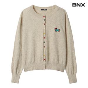 정상가:69,000원 ㅣ 컬러버튼 자수 모달 가디건 (BX1CD001L0)