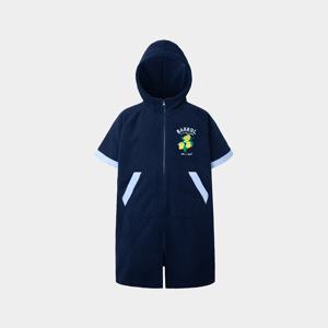 키즈 집업 솔리드 판초타월 네이비 (B5SKWPO341NAV)