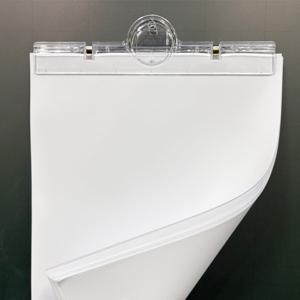 자석 부착형 사무용 A4 용지 집게 투명 서류 문서 정리 클립 사무실 회사 학교 칠판 게시판 마그네틱 알림판 홀더